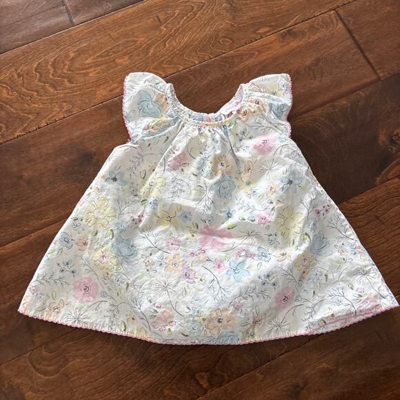 Tommy Bahama Girls Outfit Size 3-6 Months Floral Feminine Romper Dress - Picture 1 of 9